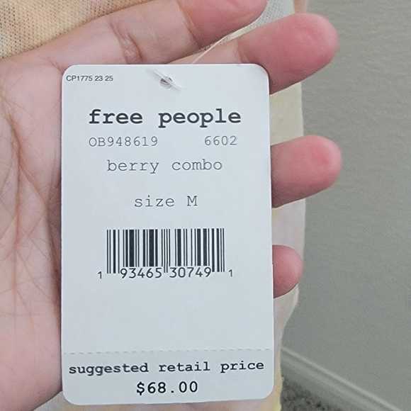 Free People All Mine Tie Dye Top Size Medium - Picture 5 of 5